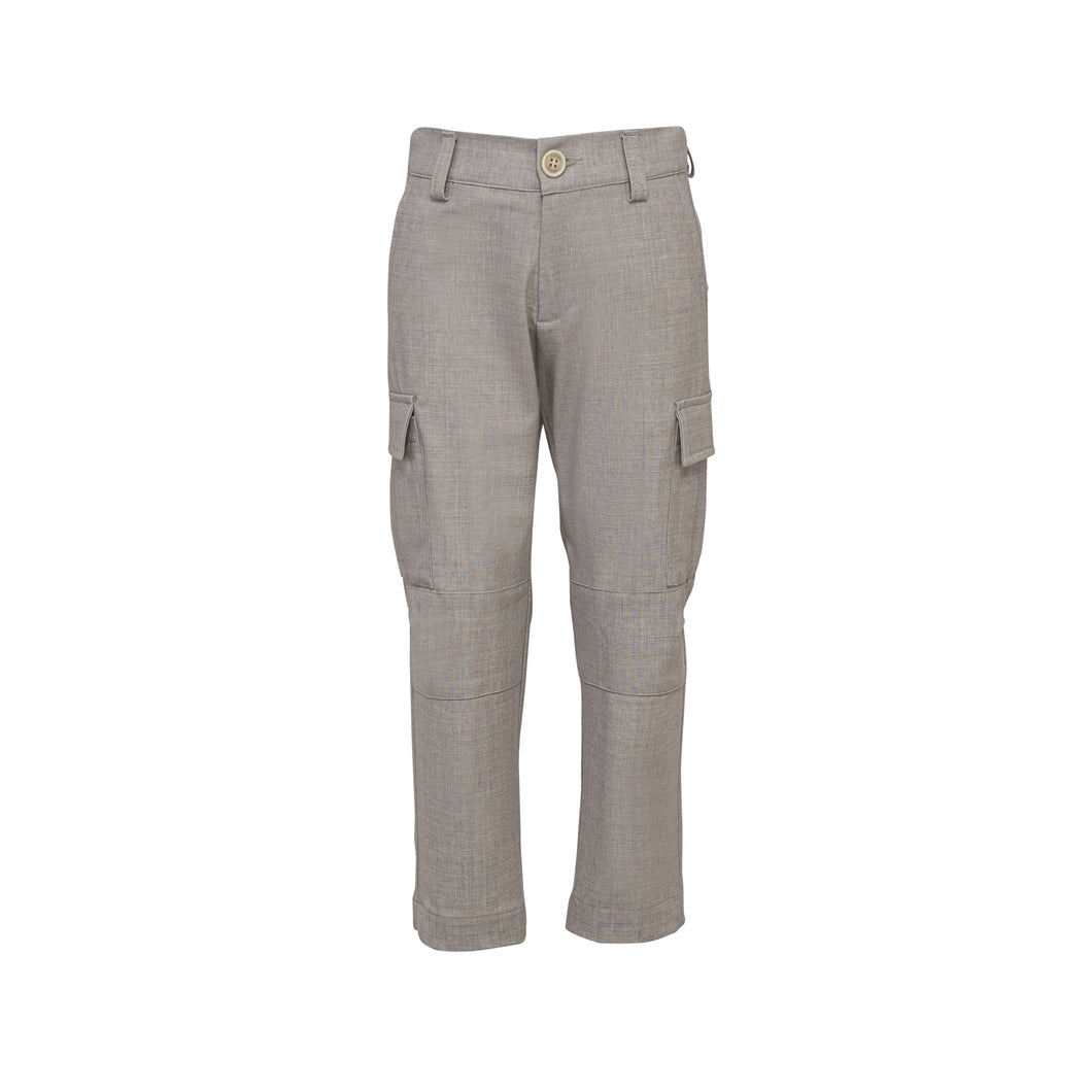 Grey Cool Wool Trouser