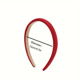 Red Thin Satin Hairband