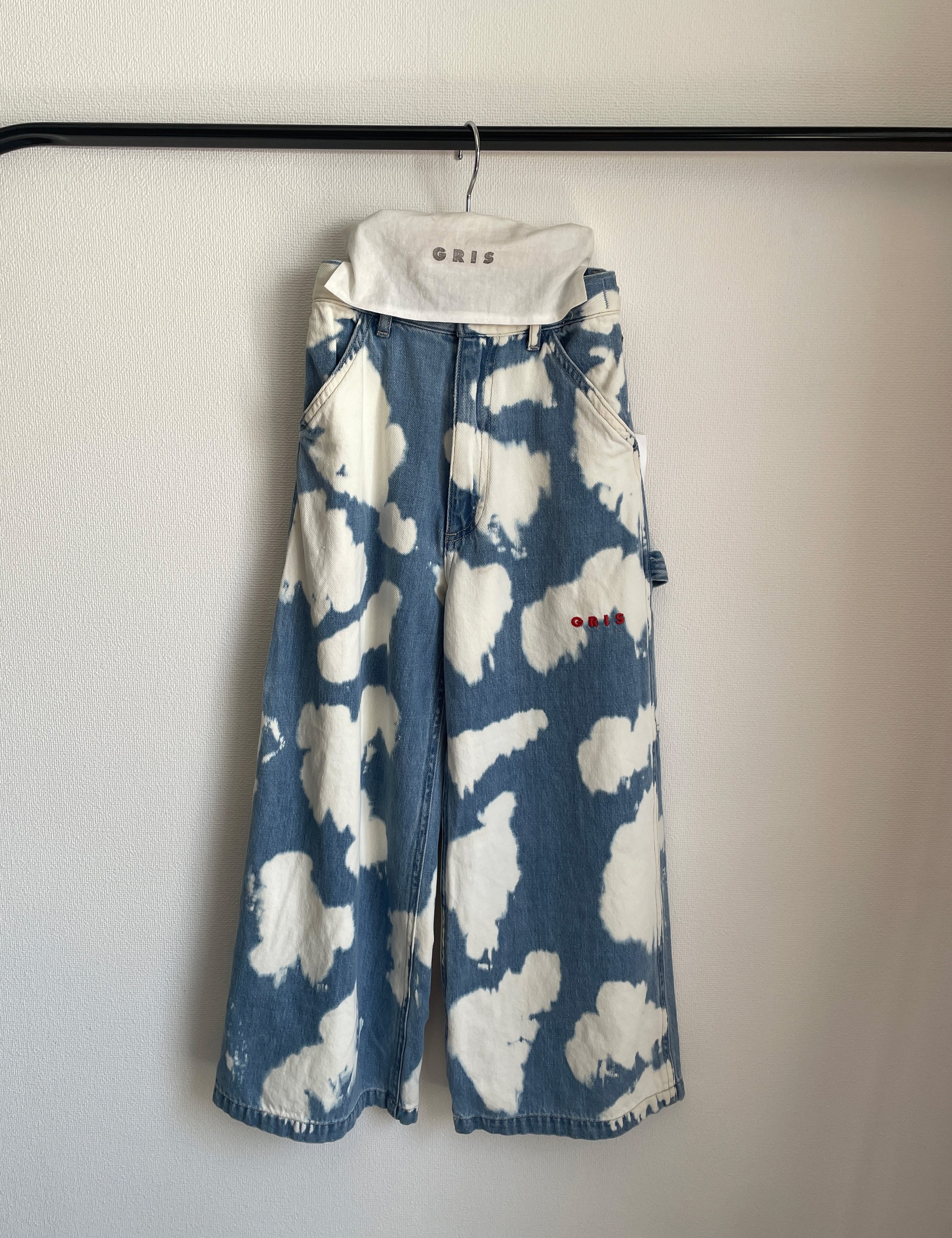 Denim Wide Painter Pants