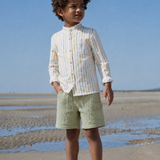 Arsene Stripe Shirt & Short | Green