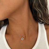 Mini Sapphire Star Necklace
