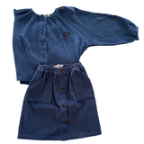 Peasant Blouse and Quilted Skirt - Oceana