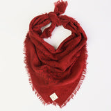 Classic Print Bandana Scarf | Poppy Red