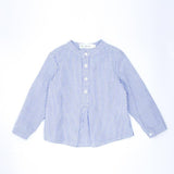 Blue Striped Placket Shirt