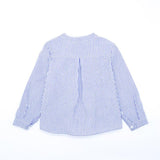 Blue Striped Placket Shirt