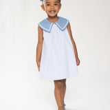 Blue Gingham Sailor Dress