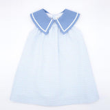 Blue Gingham Sailor Dress