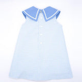 Blue Gingham Sailor Dress