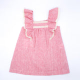 Red Flamed Ruffle Dress