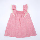Red Flamed Ruffle Dress