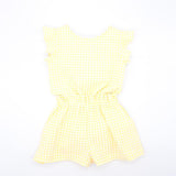 Yellow Gingham Jumpsuit