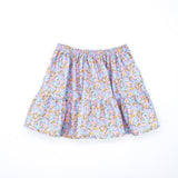 White Embroidered Batiste Blouse & Pink Flower Skirt