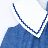 Blue Flamed Sailor Dress