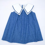 Blue Flamed Sailor Dress