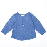 Blue Flamed Bib Shirt