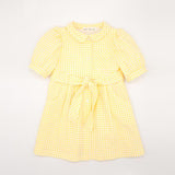 Yellow Gingham Shirt dress