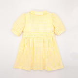 Yellow Gingham Shirt dress