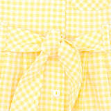 Yellow Gingham Shirt dress