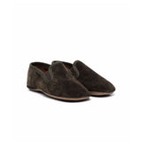 Pepe Olive Velvet Slip On Shoes