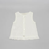 White Linen Blouse | White