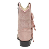 Ruffle Mini Boots | Soft Pink