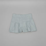 Green Linen Shorts | Green