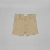 Taupe Twill Shorts | Brown