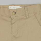 Taupe Twill Shorts | Brown