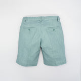 Water Colored Linen Shorts | Aqua
