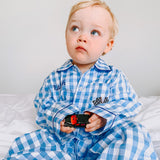 Check Racing Car PJ | Blue/White