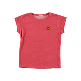 Picnik Fuchsia Flower Terry Top & Shorts Set