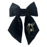 Aurora Black Velvet Hair Bow
