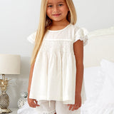Ivory Smocked Short PJ’s