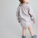 BB Vichy Romper | Grey