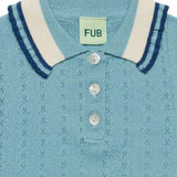 Pointelle Polo | Light Teal