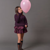 Gonna Skirt | Prugna/Bianco (Pre-Order)