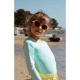 Kim Turquoise Long Sleeve Swimsuit
