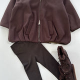 Lumi Bomer Jacket | Chocolate