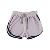 Picnik purple Flower Terry Top & Shorts Set