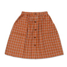 Load image into Gallery viewer, Peasant Blouse and Quilted Skirt - Burnt Orange Plaid
