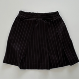 Foglio Striped Skirt | Black