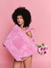Load image into Gallery viewer, Surf n&#39; Turf Bubblegum | Oversized Beach Bag
