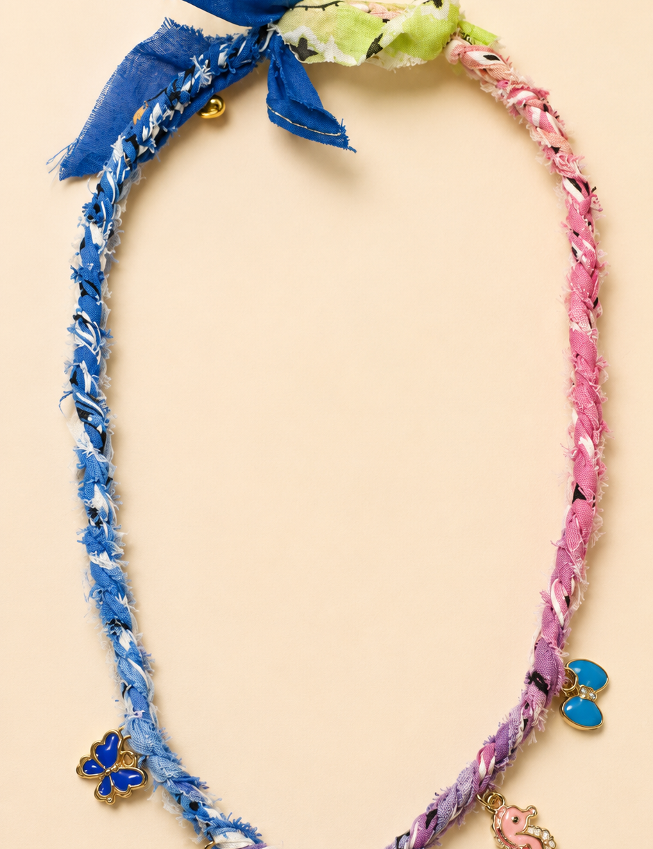Bandana Necklace with Charms