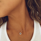 Mini Sapphire Star Necklace