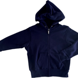 Tween Dylan Zip Crop Hoodie - Evening Blue