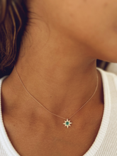 Load image into Gallery viewer, Mini Emerald Star Necklace
