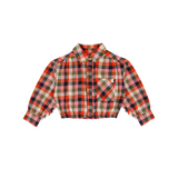Rif Blouse | Orange Multi Check