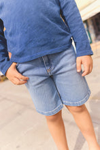 Load image into Gallery viewer, Bermuda Loop Denim Shorts
