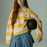 Fruta Striped Polo | Yellow