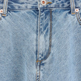 Pecan Mini Denim Skirt | Blue Bleach